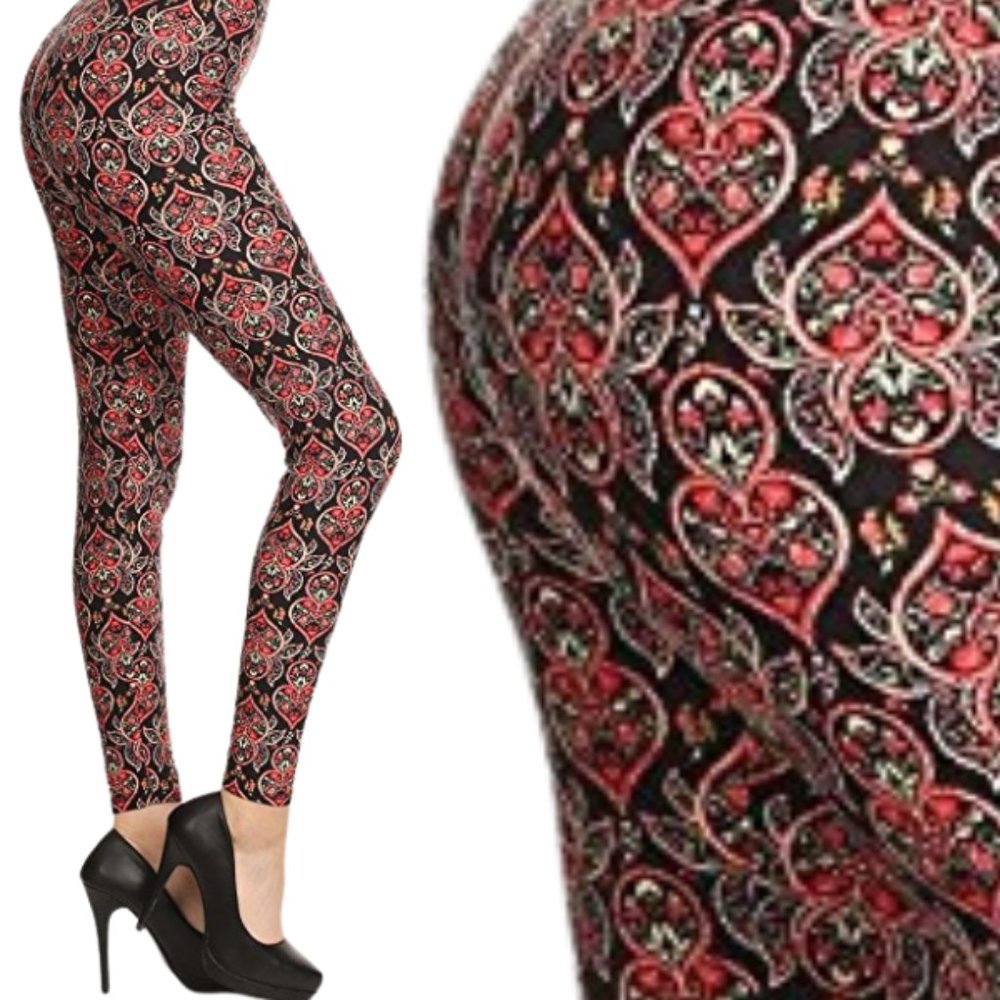 Leggings - Butter Soft US Women's Size 3-14 - Heart Catcher